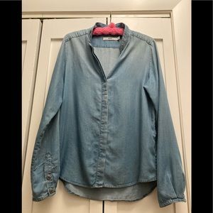 Hope denim lyocell button up
